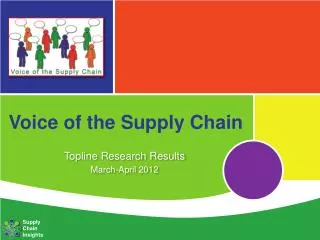 Voice of the Supply Chain