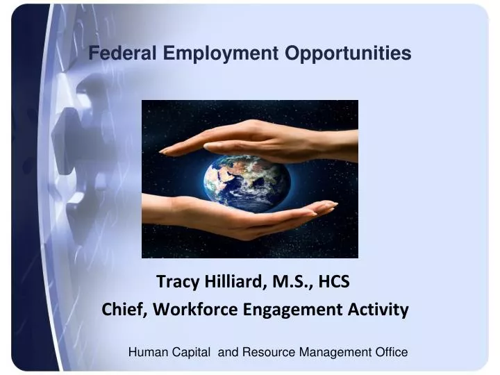 federal employment opportunities