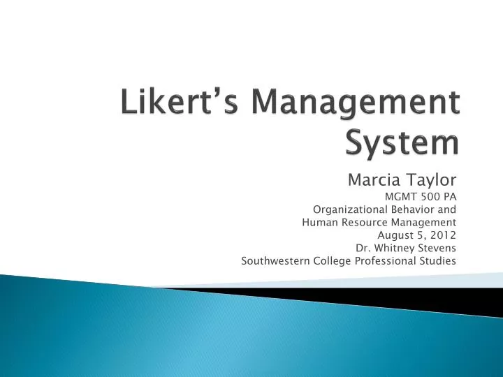 likert s management system