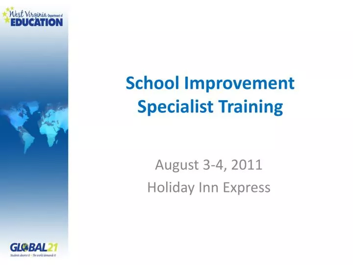 school improvement specialist training