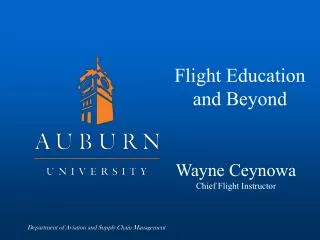 Flight Education and Beyond