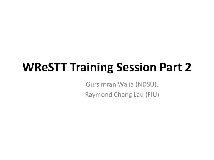 wrestt training session part 2