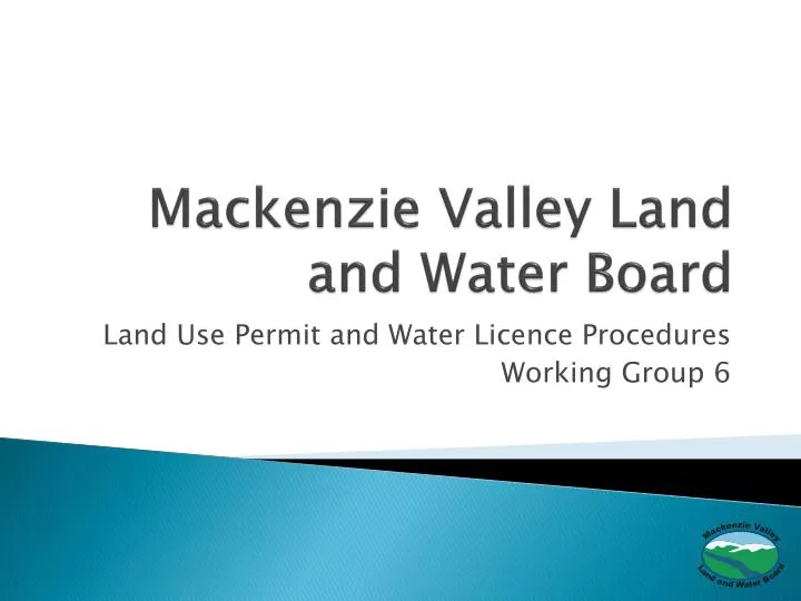 mackenzie valley land and water board