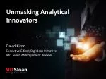 Unmasking Analytical Innovators
