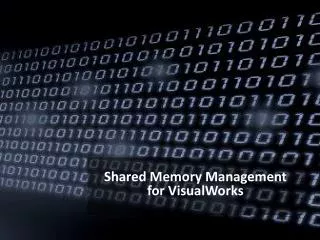 Shared Memory Management for VisualWorks