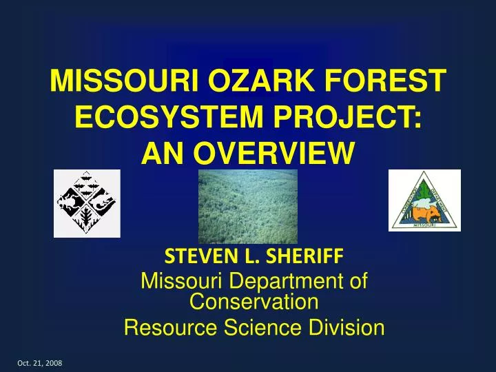 missouri ozark forest ecosystem project an overview