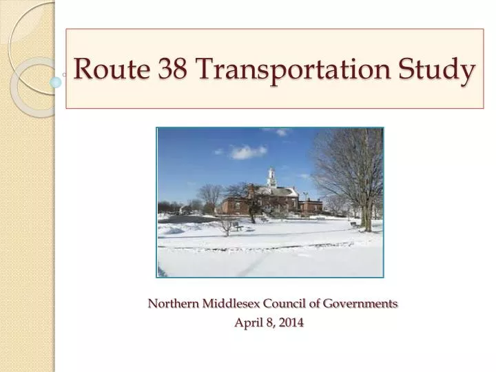 route 38 transportation study