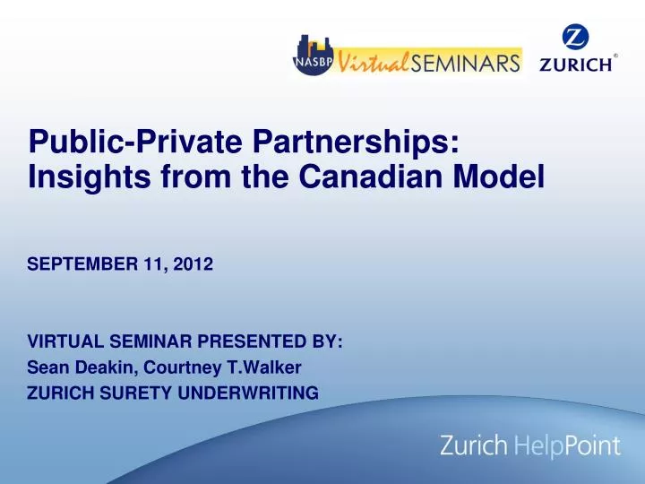 public private partnerships insights from the canadian model