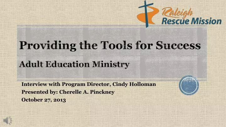 providing the tools for success adult education ministry
