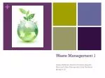 Waste Management 1 - slide 1
