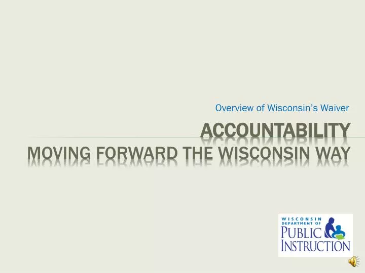 accountability moving forward the wisconsin way