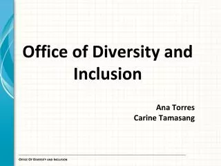 Office Of Diversity and Inclusion