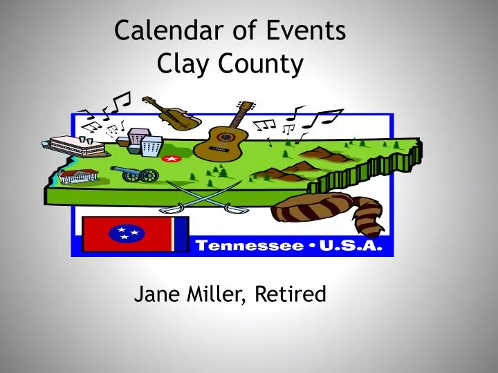 calendar of events clay county