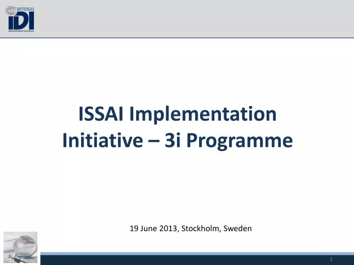 issai implementation initiative 3i programme