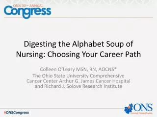 Digesting the Alphabet Soup of Nursing: Choosing Your Career Path
