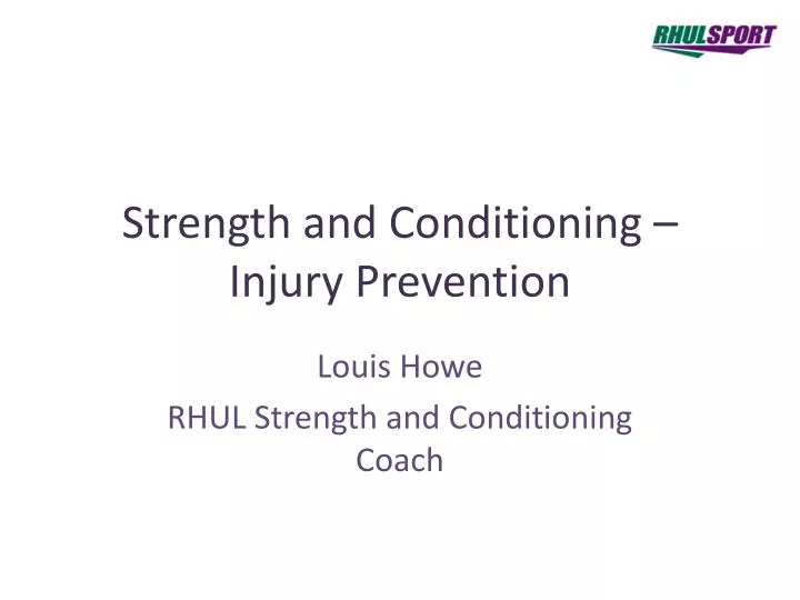 strength and conditioning injury prevention