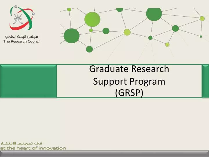 graduate research support program grsp