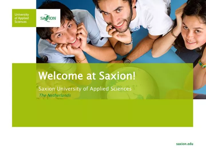 welcome at saxion