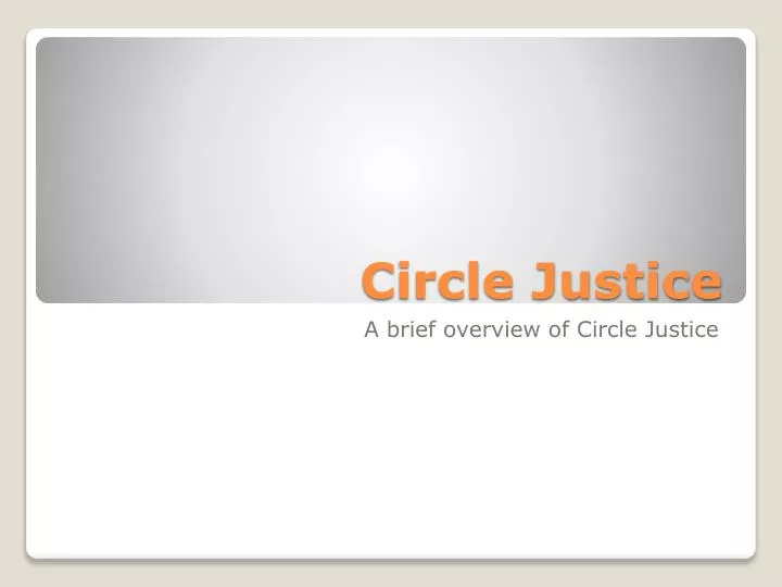 circle justice