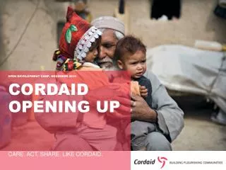 Cordaid opening up