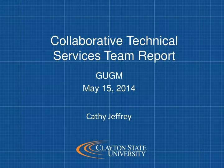 collaborative technical services team report