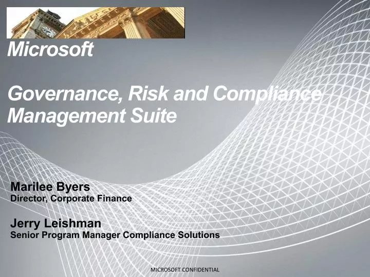 microsoft governance risk and compliance management suite