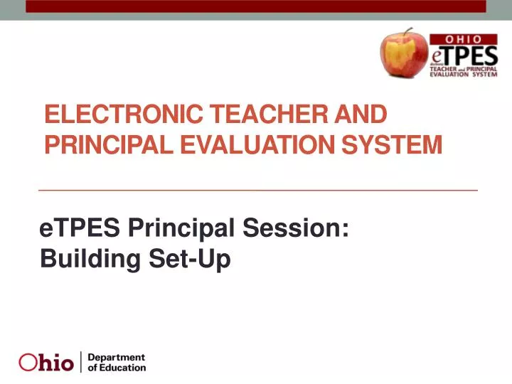 electronic teacher and principal evaluation system