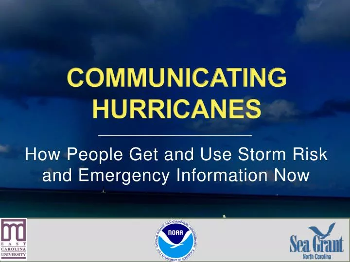 communicating hurricanes