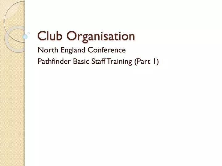 club organisation
