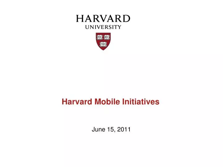 harvard mobile initiatives