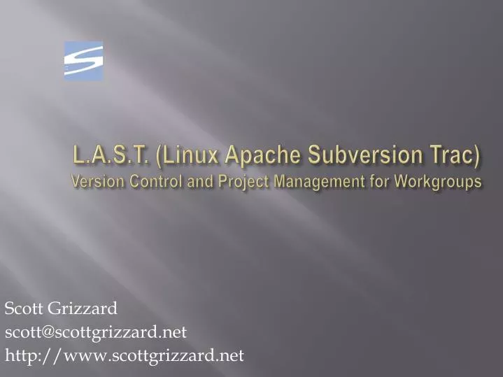 l a s t linux apache subversion trac version control and project management for workgroups