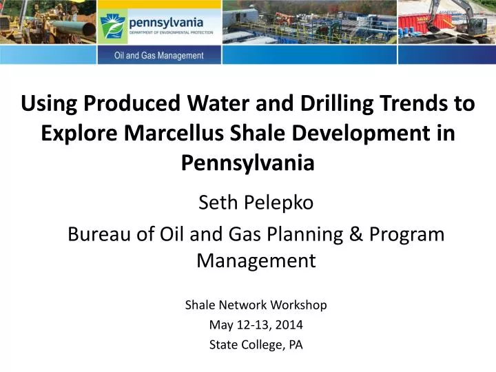 using produced water and drilling trends to explore marcellus shale development in pennsylvania