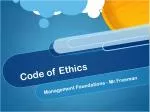 Code of Ethics