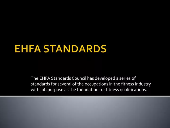 ehfa standards