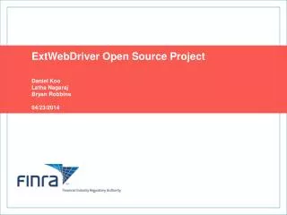 ExtWebDriver Open Source Project