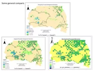 Some general comparisons of our management plans