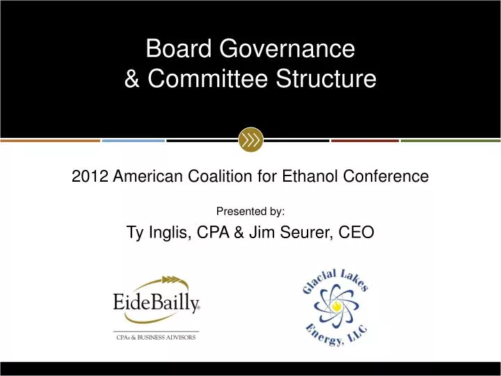 board governance committee structure