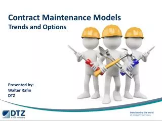 Contract Maintenance Models
