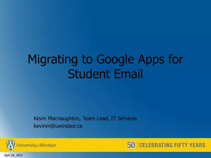 migrating to google apps for student email