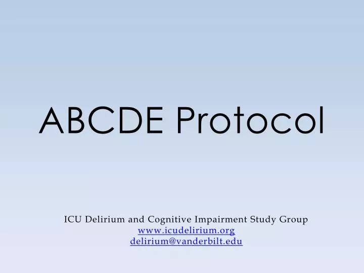 abcde protocol