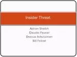 Insider Threat - slide 1