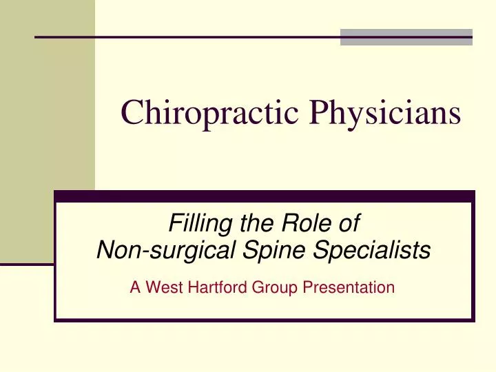 chiropractic physicians