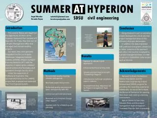 SUMMER AT HYPERION