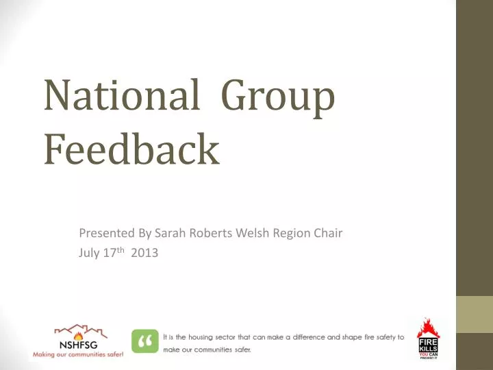 national group feedback