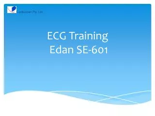 ECG Training Edan SE-601