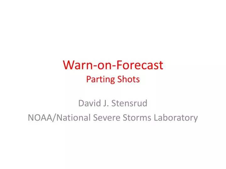 warn on forecast parting shots