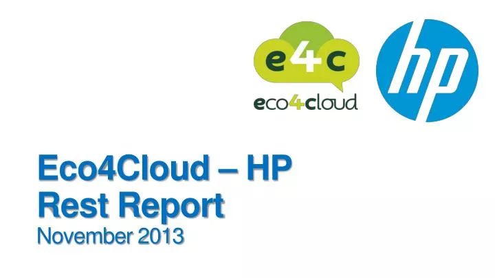 eco4cloud hp rest report november 2013