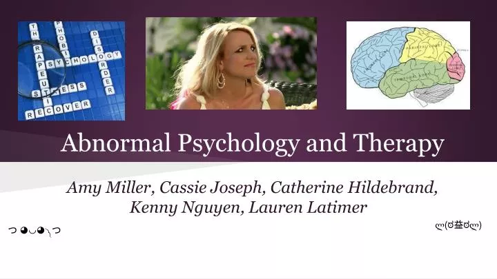 abnormal psychology and therapy