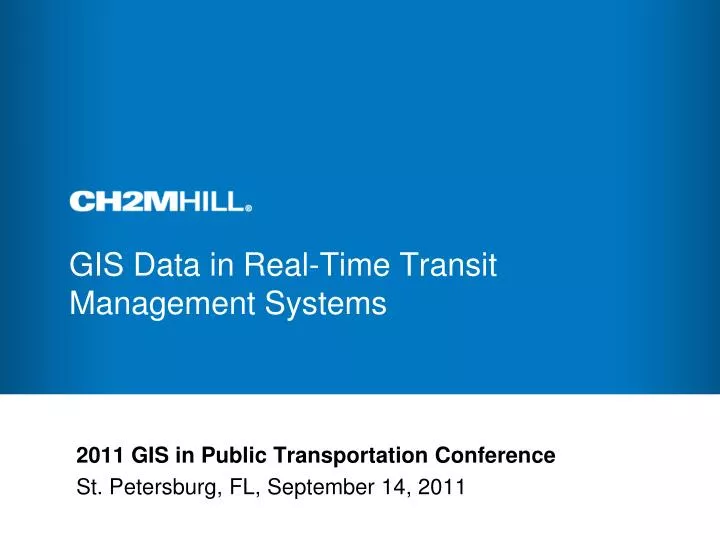 gis data in real time transit management systems
