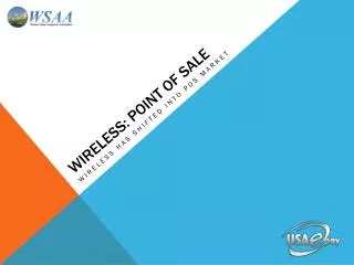 Wireless: Point of sale